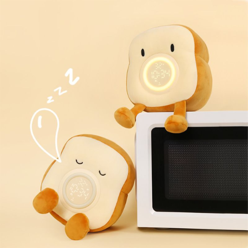Despertador con luz nocturna y peluche adorable para niños