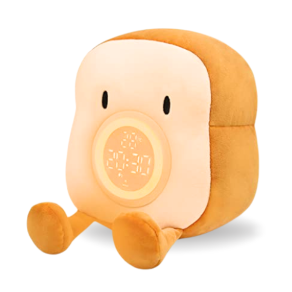 Despertador con luz nocturna y peluche adorable para niños